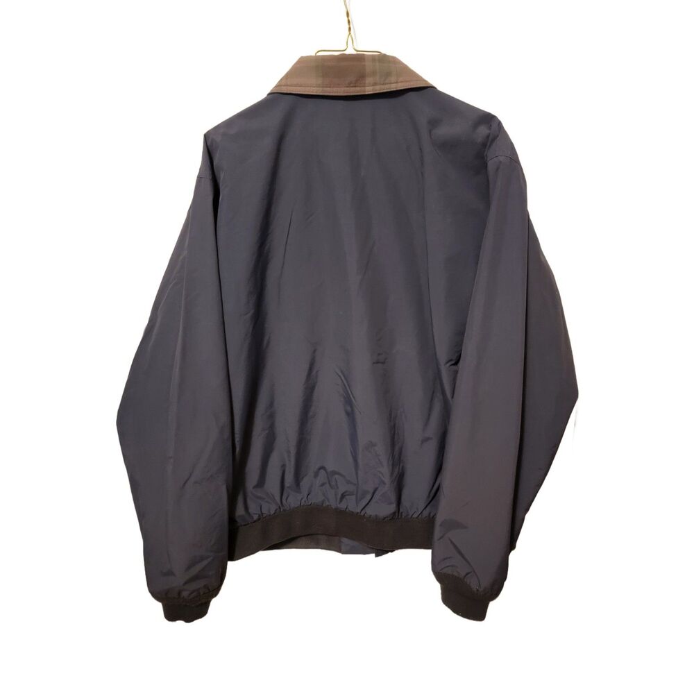 LL Bean Men's Warm-Up Jacket Fleece Lined Thinsulate Black Size Large